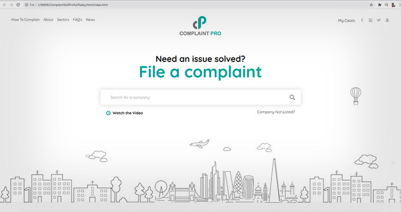 complaint pro- UI/UX design