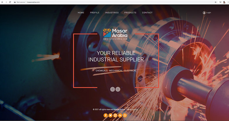trading company website design