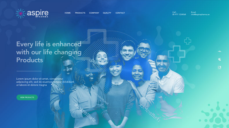 Health care Product Web Design