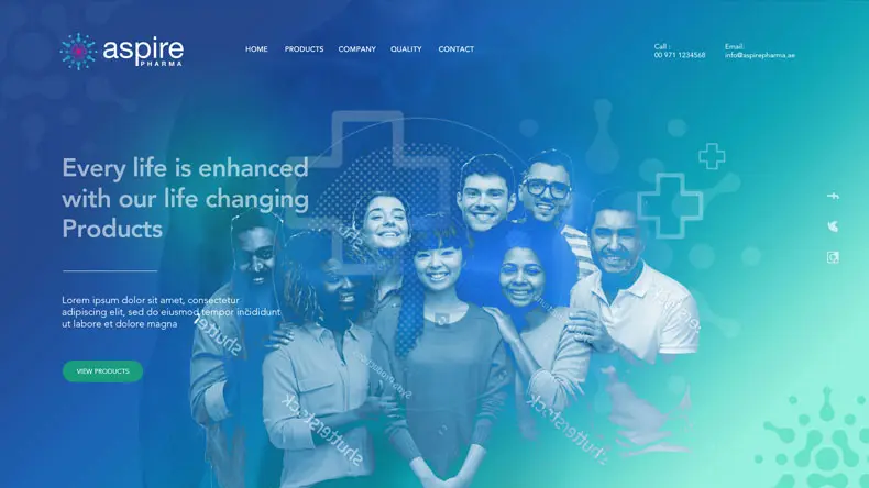Health care Product Web Design