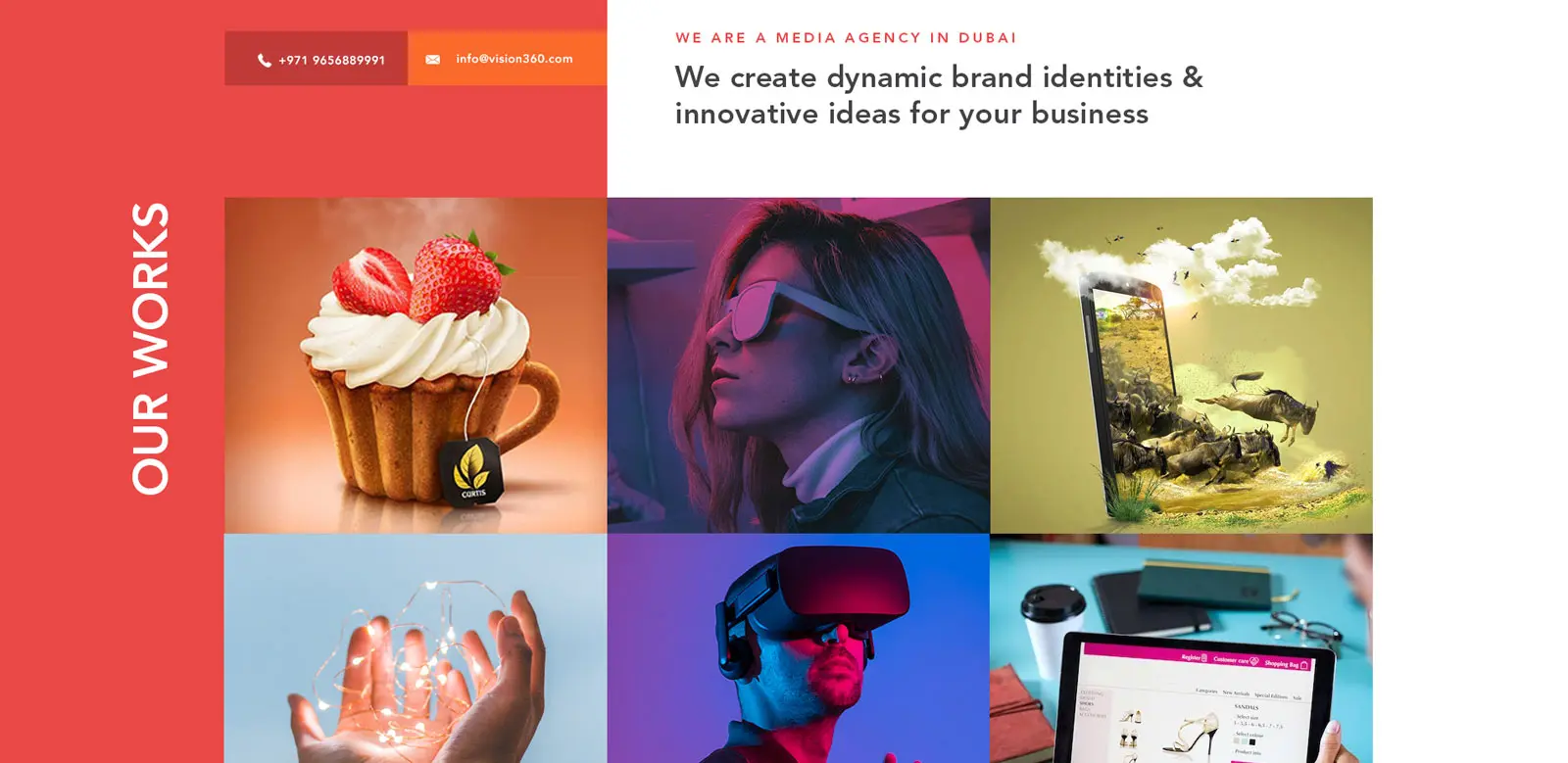 Media production company web design