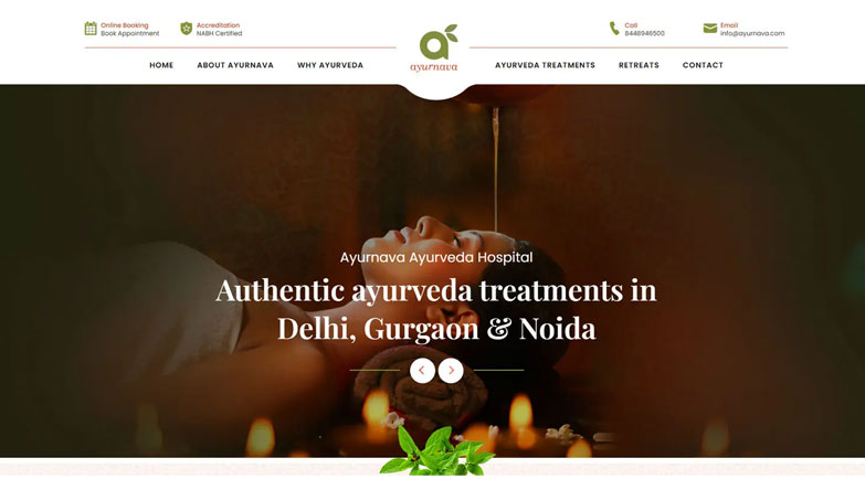 Ayurveda web designer