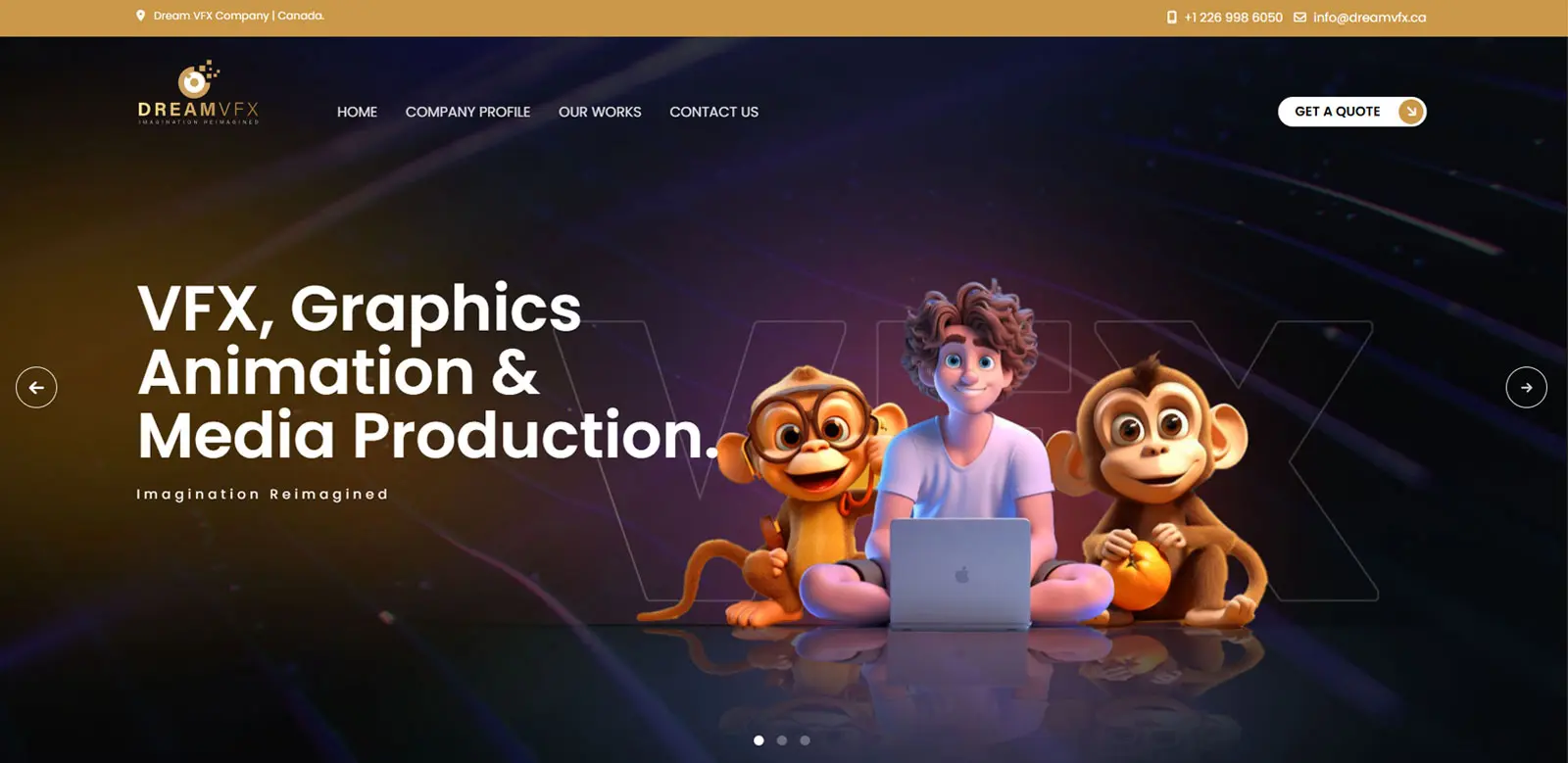 Animation Studio web design