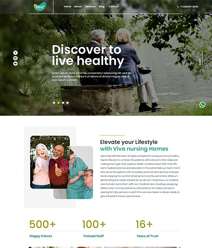 healthcare web design