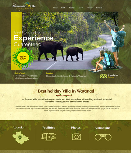 Homestay Web Design