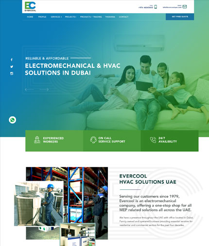 hvac web design