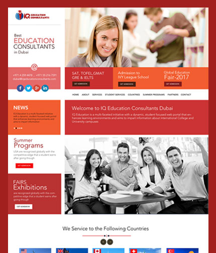 Education Consultancy Website Design