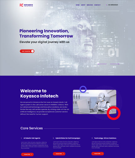 IT company website design