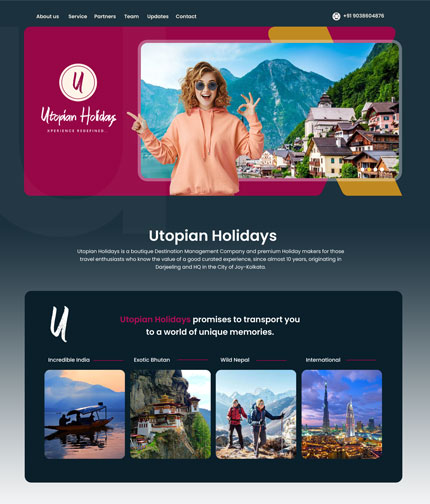 tourism web design