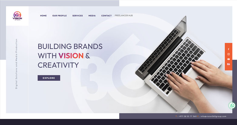 Branding company web design Dubai